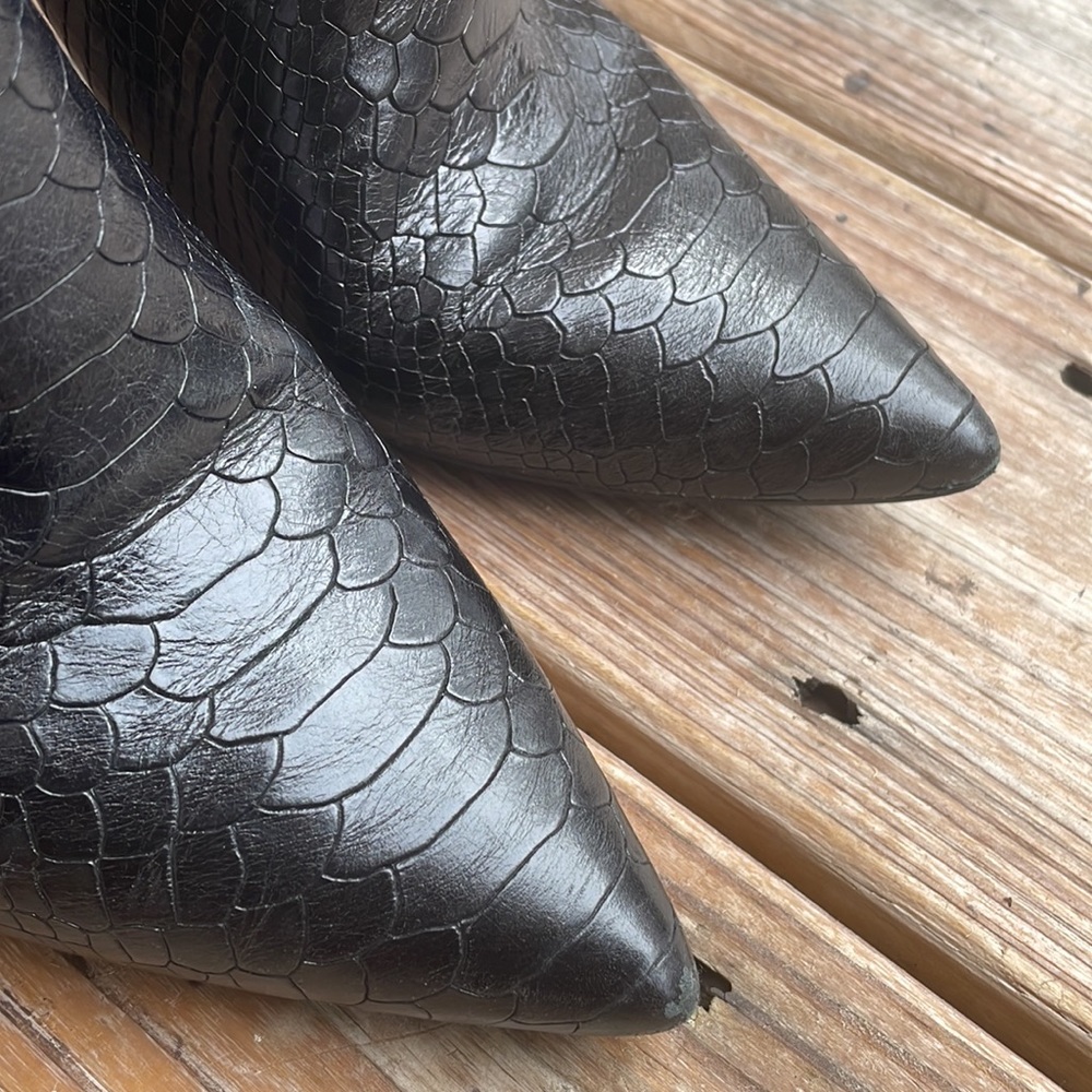 Michael Kors Snakeskin Ankle Boots Size 10M - Picture 3 of 15